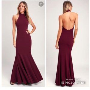 NWT Lulu's Slice of Joy Halter Gown